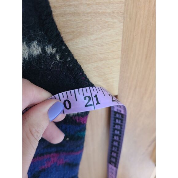 Common Threads 100% Wool Southwestern Button Vest LARGE Cottagecore Grandmacore - Picture 6 of 8